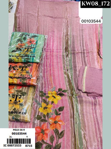 Pretty Petal Print Punjabi Suit _140