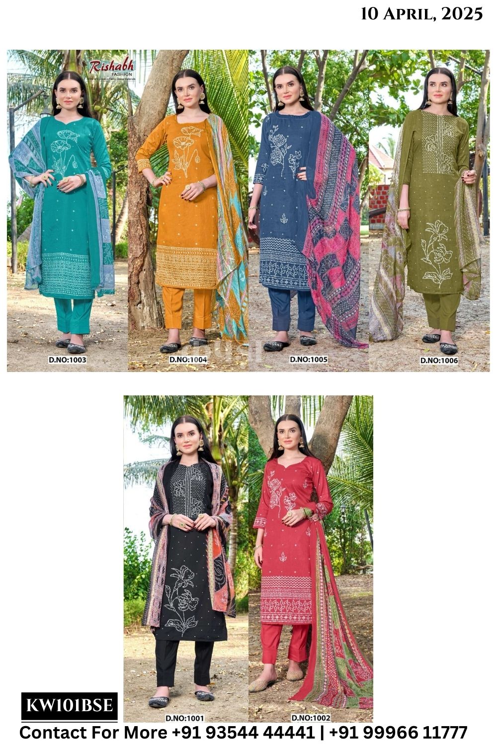 Rishab Fashion Catalogue - Bhandej: PURE JAM COTTON DISCHARGE FOIL INK PRINT WITH KHATLI HAND WORK CUT-2.50 mtr