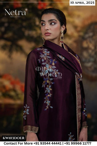 Netra Catalogue - Arra: Exclusive Weaving Salwar Suit Catalog Wholesale Price