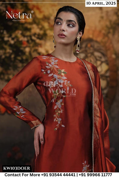 Netra Catalogue - Arra: Exclusive Weaving Salwar Suit Catalog Wholesale Price