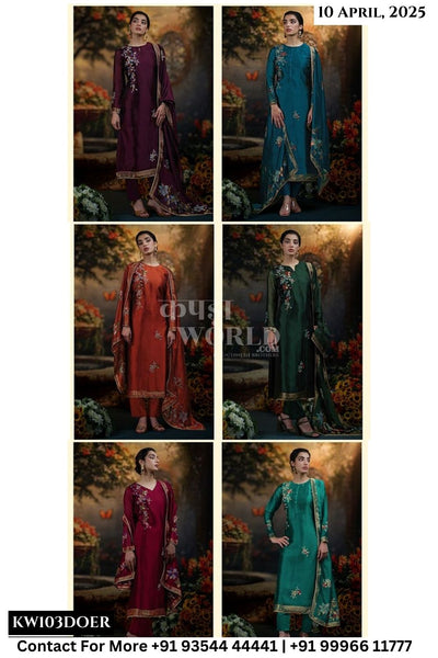 Netra Catalogue - Arra: Exclusive Weaving Salwar Suit Catalog Wholesale Price