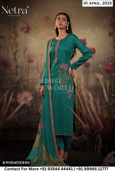 Netra Catalogue - BARISH: PREMIUM COTTON SILK SOLID WITH EMBROIDERY