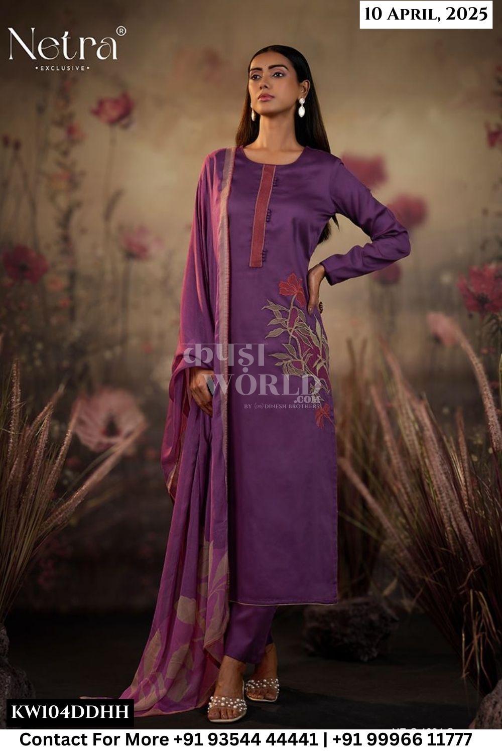 Netra Catalogue - BARISH: PREMIUM COTTON SILK SOLID WITH EMBROIDERY