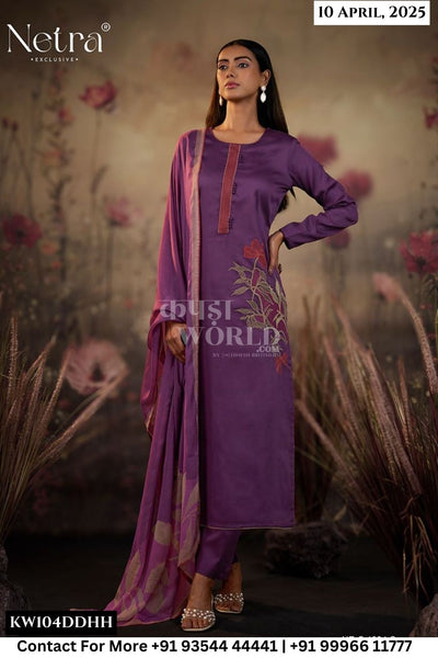 Netra Catalogue - BARISH: PREMIUM COTTON SILK SOLID WITH EMBROIDERY