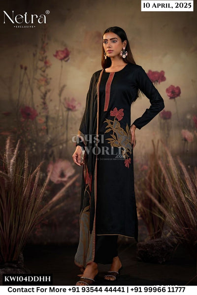 Netra Catalogue - BARISH: PREMIUM COTTON SILK SOLID WITH EMBROIDERY