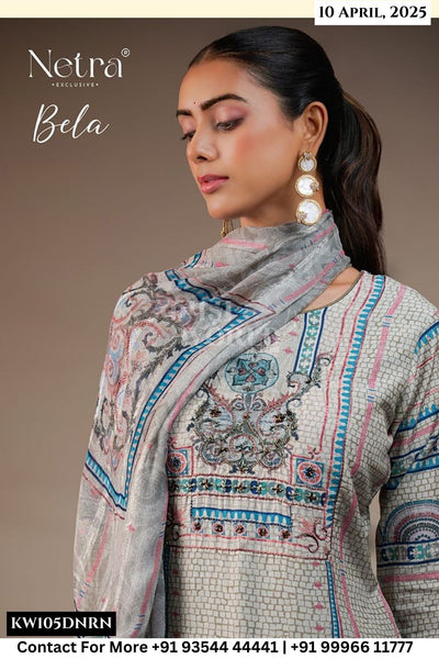 Netra Catalogue - Bela: Designer Exclusive Linen Cotton Salwar kameez Wholesaler