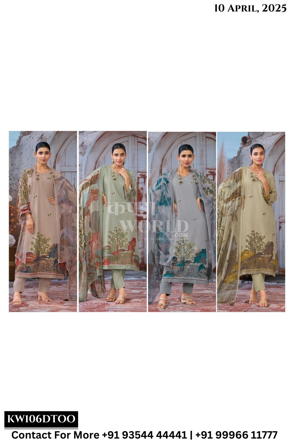 Kilory Catalogue - Devine: Designer Chiffon Dupatta Cotton Suit Catalog Supplier