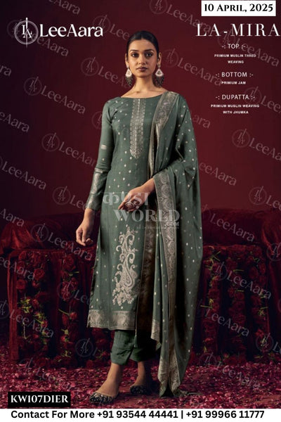 Lee Aara Catalogue - LA-MIRA: PRIMIUM MUSLIN THRED WEAVING
