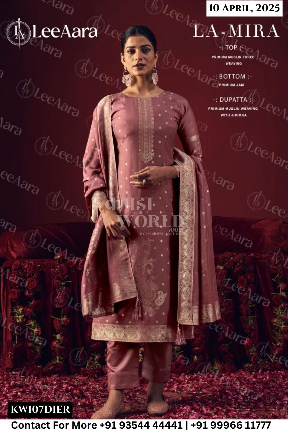 Lee Aara Catalogue - LA-MIRA: PRIMIUM MUSLIN THRED WEAVING