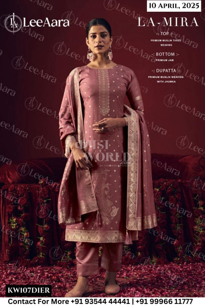 Lee Aara Catalogue - LA-MIRA: PRIMIUM MUSLIN THRED WEAVING