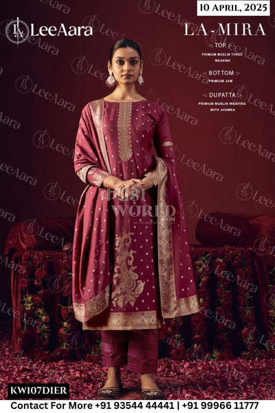 Lee Aara Catalogue - LA-MIRA: PRIMIUM MUSLIN THRED WEAVING