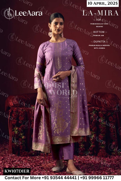 Lee Aara Catalogue - LA-MIRA: PRIMIUM MUSLIN THRED WEAVING