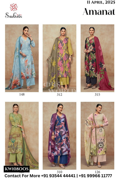 Sudriti Catalogue - Amanat: Digital Printed Pure Cotton Dress Catalog Exporter