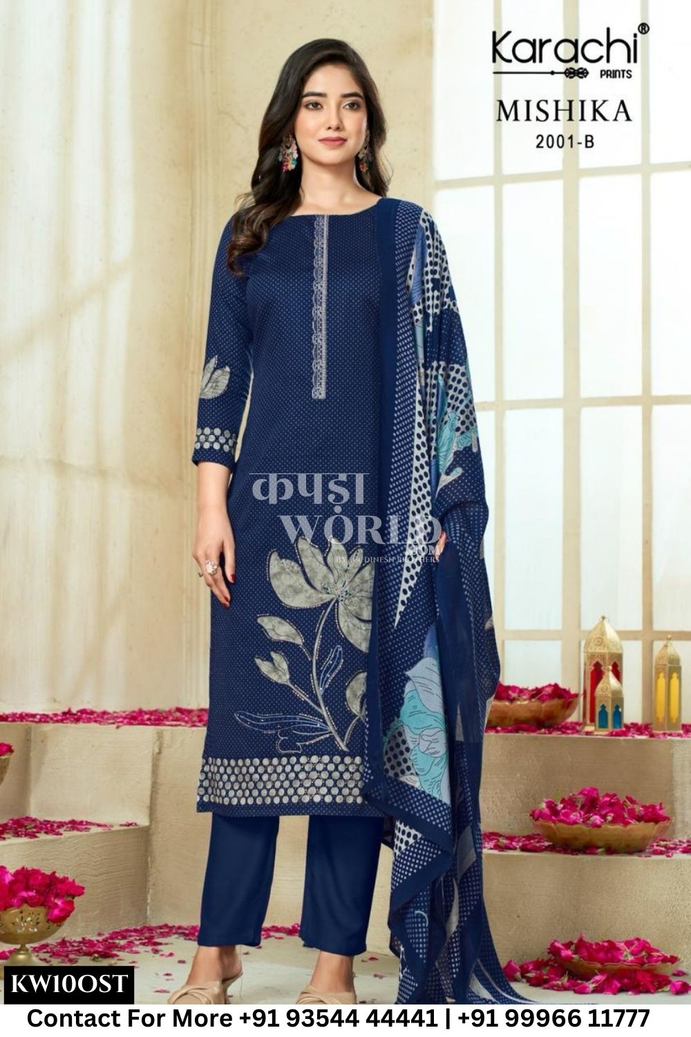 Karachi Catalogue - Mishika: Digital Printed Fancy Satin Suit Suppliers
