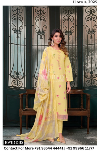 Rang Fashion Catalogue - Aaleen: Summer Wear Fancy Linen Suit Exporters