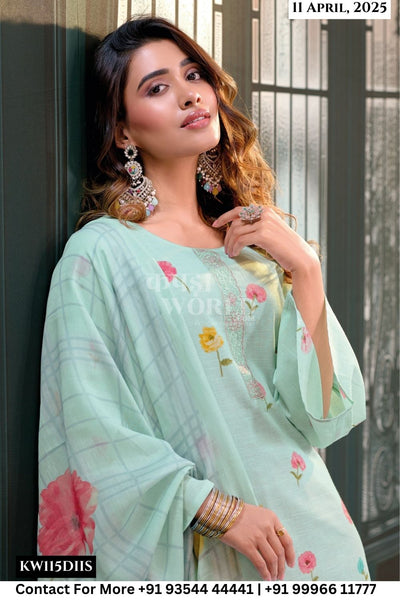 Rang Fashion Catalogue - Aaleen: Summer Wear Fancy Linen Suit Exporters