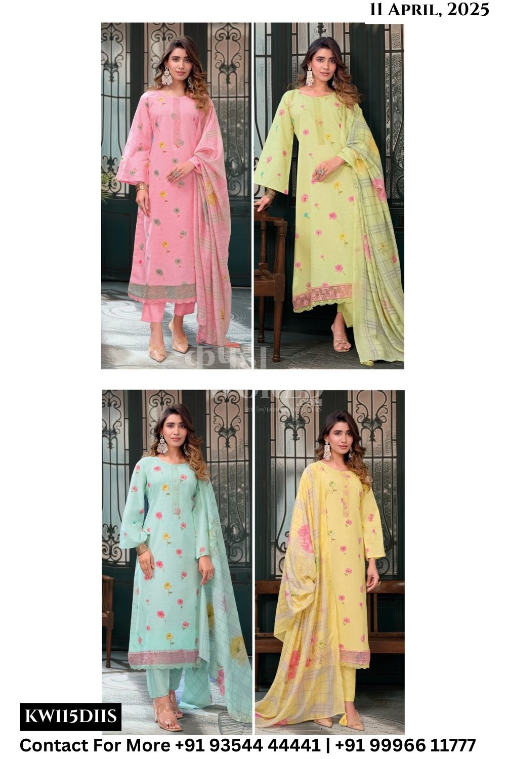 Rang Fashion Catalogue - Aaleen: Summer Wear Fancy Linen Suit Exporters