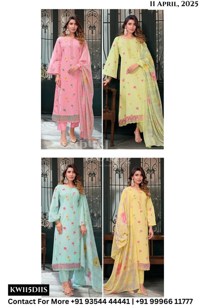 Rang Fashion Catalogue - Aaleen: Summer Wear Fancy Linen Suit Exporters