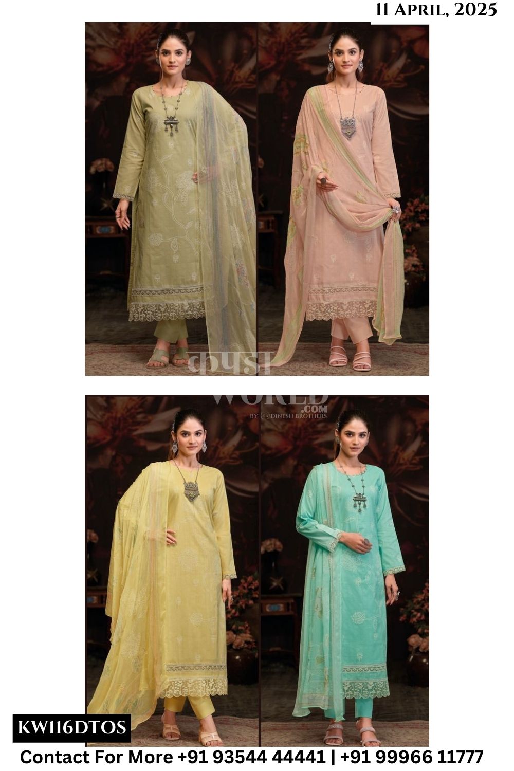 Ibiza Catalogue - Anika: Pure Linen Khadi Pattern Ladies Suit Catalog Wholesale