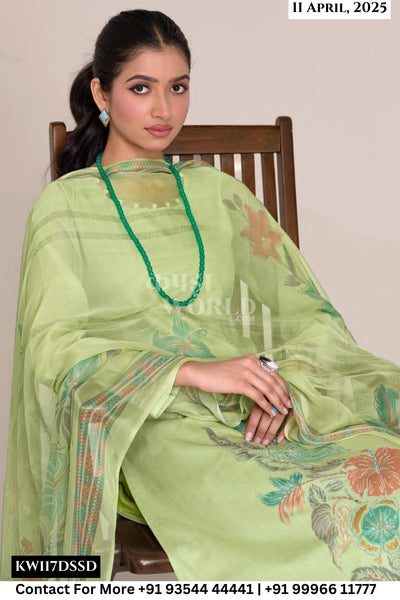 Ibiza Catalogue - Aroos: Pure Lawn Cotton Fancy Ladies Suit Exporters