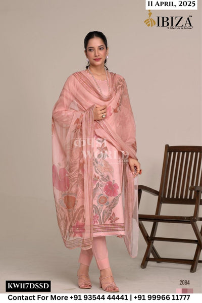 Ibiza Catalogue - Aroos: Pure Lawn Cotton Fancy Ladies Suit Exporters