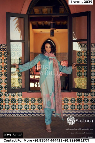 Sadhana Catalogue - Cielle: Digital Stylish Cotton Suit Catalog Dealers