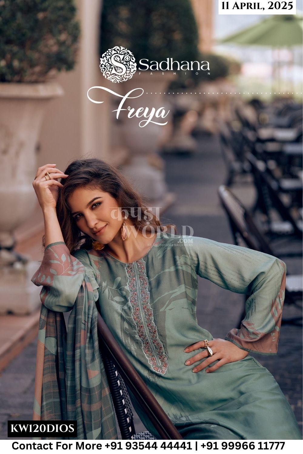 Sadhana Catalogue - Freya: Pure Muslin Silk Fancy Suit Catalog Exporter