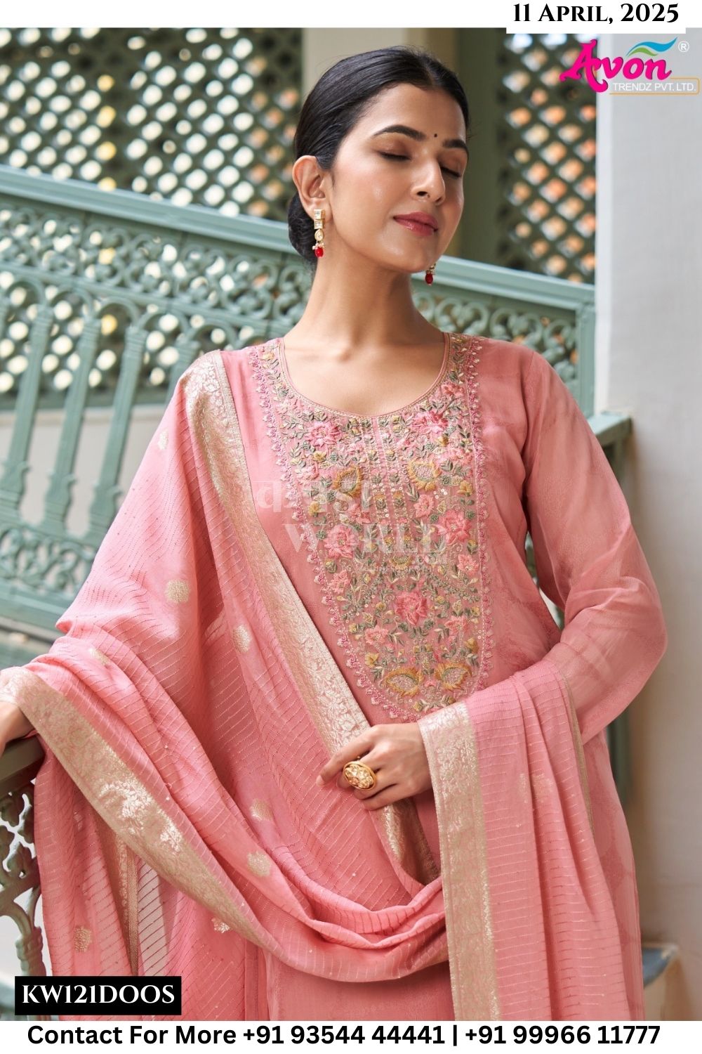 Avon Trendz Catalogue - Gulaabi: Designer Organza Suit Latest Catalog Supplier