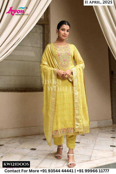Avon Trendz Catalogue - Gulaabi: Designer Organza Suit Latest Catalog Supplier
