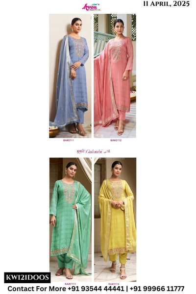 Avon Trendz Catalogue - Gulaabi: Designer Organza Suit Latest Catalog Supplier