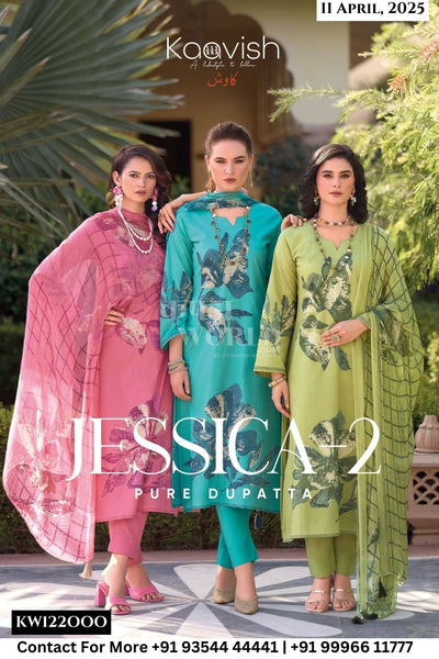 Kaavish Catalogue - Jessica Vol 2: Cotton Salwar Suit Summer Catalog at Best Rate