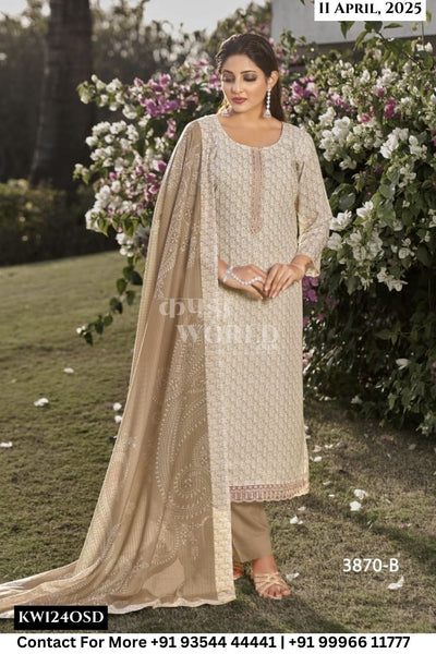 Rivaa Catalogue - Leena Vol 4 : Digital Printed Linen Suit Summer Wear Catalogs