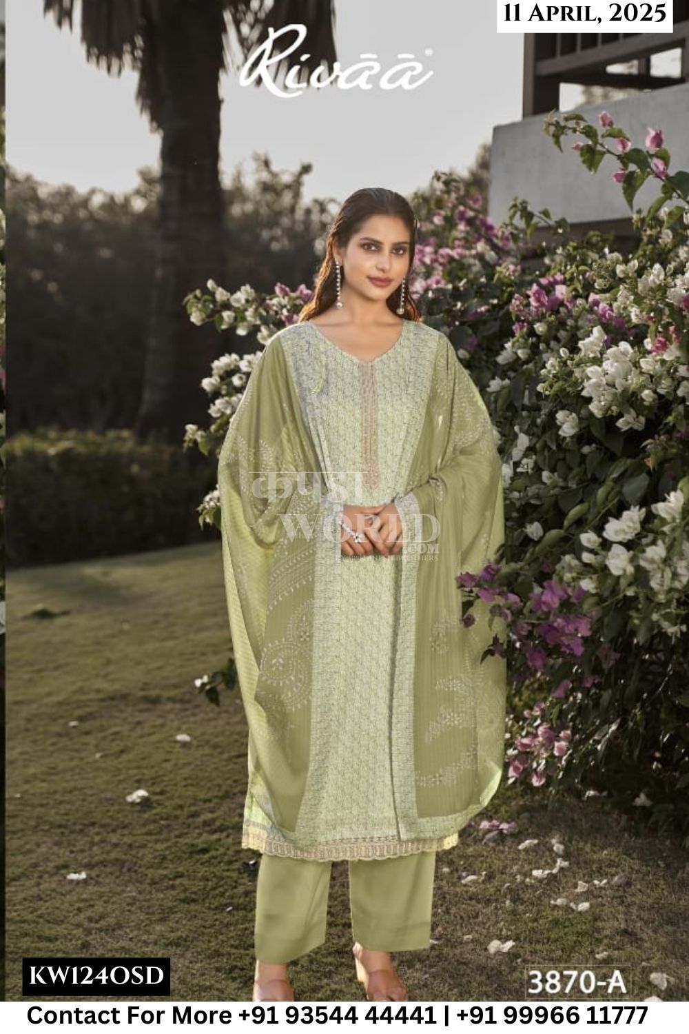 Rivaa Catalogue - Leena Vol 4 : Digital Printed Linen Suit Summer Wear Catalogs