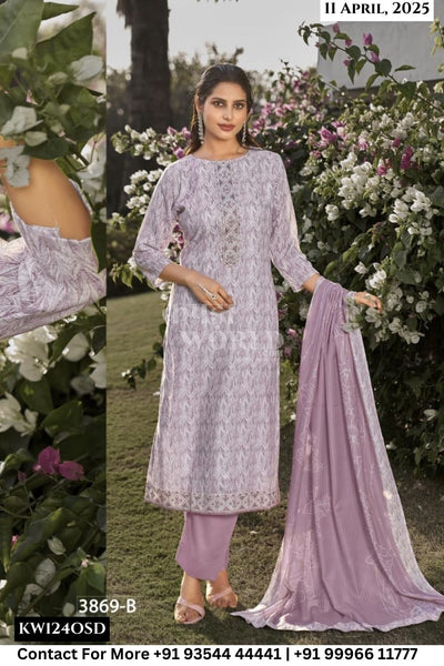 Rivaa Catalogue - Leena Vol 4 : Digital Printed Linen Suit Summer Wear Catalogs
