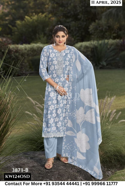 Rivaa Catalogue - Leena Vol 4 : Digital Printed Linen Suit Summer Wear Catalogs