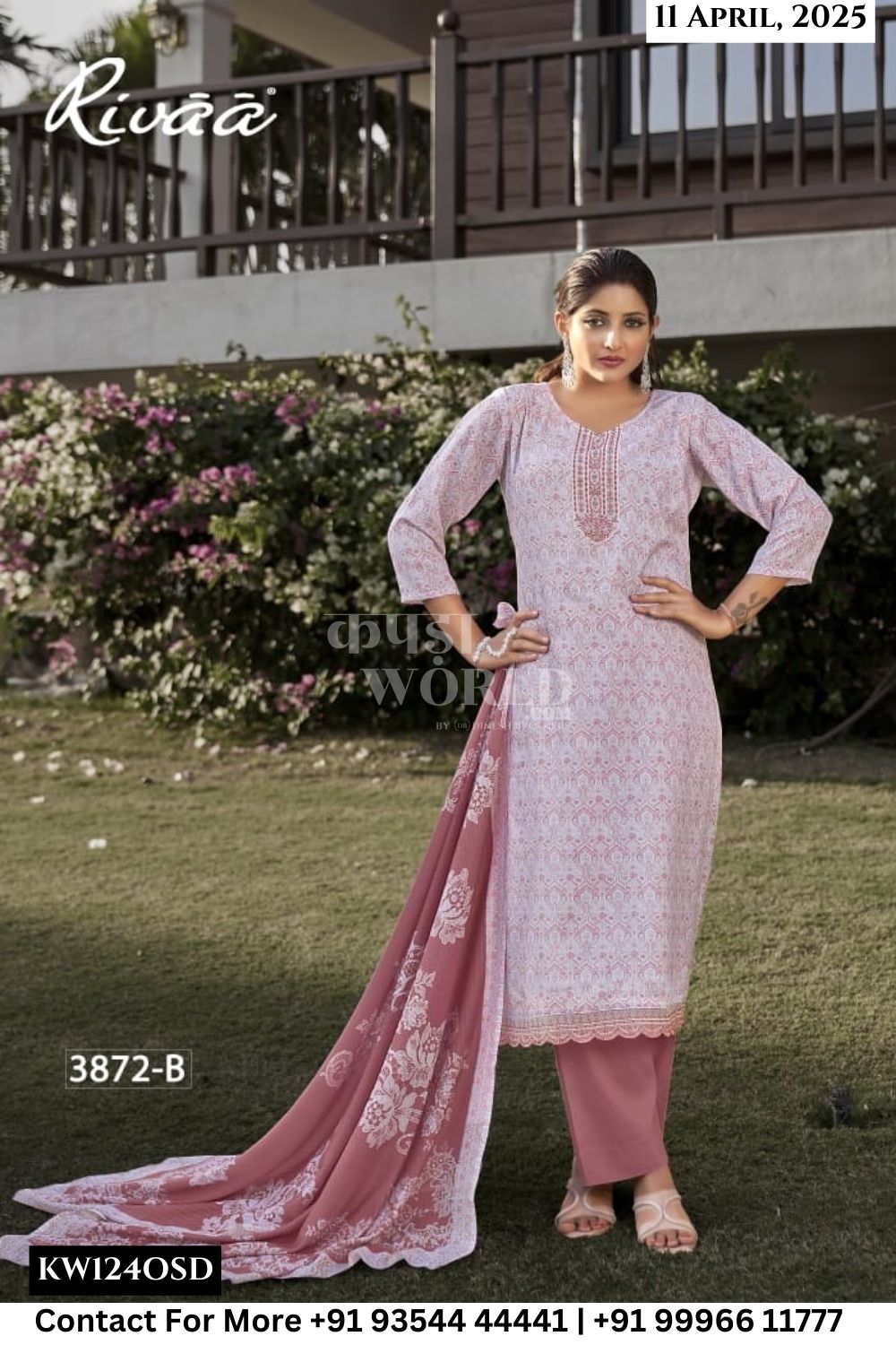 Rivaa Catalogue - Leena Vol 4 : Digital Printed Linen Suit Summer Wear Catalogs