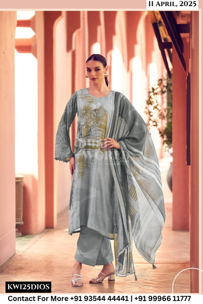 Sadhana Catalogue - Liyanaa: Digital Print Muslin Silk Suit Catalog Suppliers
