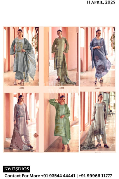 Sadhana Catalogue - Liyanaa: Digital Print Muslin Silk Suit Catalog Suppliers