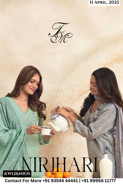 T and M Catalogue - Nirjhari: Exclusive Linen Salwar Suit Latest Summer Collection