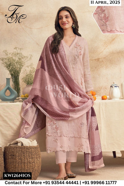 T and M Catalogue - Nirjhari: Exclusive Linen Salwar Suit Latest Summer Collection