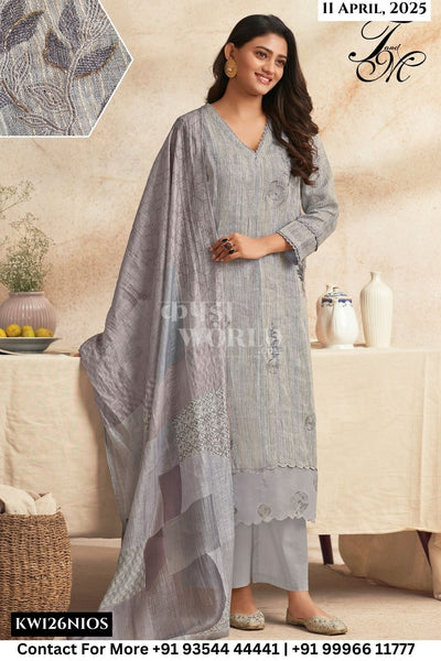 T and M Catalogue - Nirjhari: Exclusive Linen Salwar Suit Latest Summer Collection