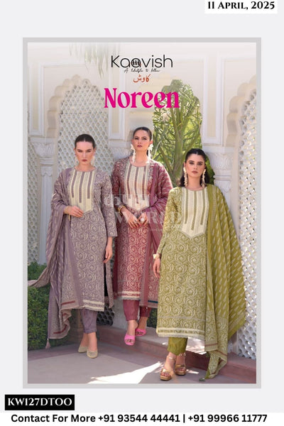 Kaavish Catalogue - Noreen: Stylish Summer Wear Cotton Suit Latest Catalog at best Price
