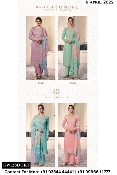 Vinay Catalogue - Ombre: Silk Designer Salwar Kameez Collection
