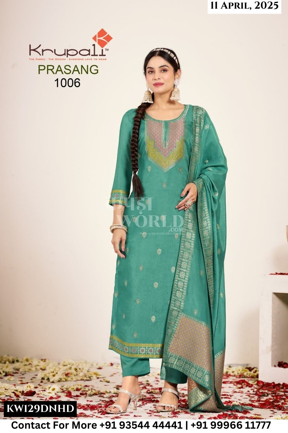Krupali Catalogue - PRASANG   : PURE MUSLIN MINA JEQ