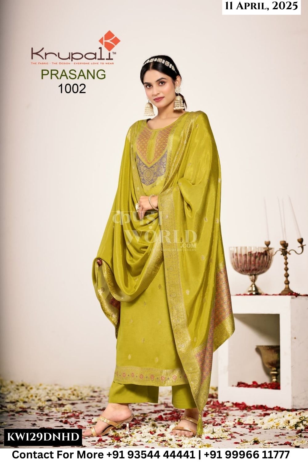 Krupali Catalogue - PRASANG   : PURE MUSLIN MINA JEQ