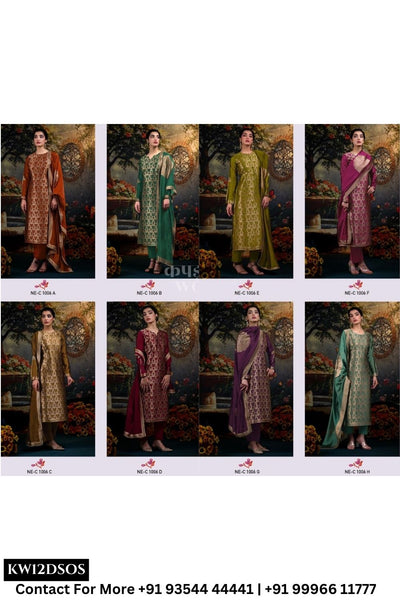 Netra Catalogue - Ayaka: Designer Exclusive Party Wear Woven Silk Suit New Catalog Supplier