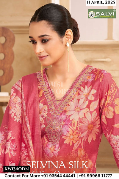 Salvi Catalogue - Selvina Silk Vol 15: Exclusive Modal Silk Suit Supplier