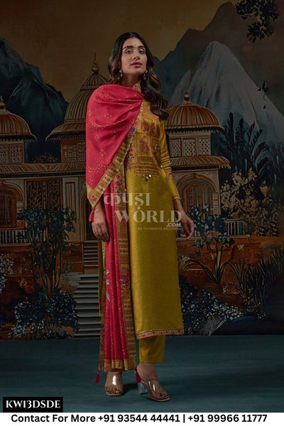 Netra Catalogue - Bindiya: Fancy Ethnic Wear Silk Suit Catalog Wholesale Dealer
