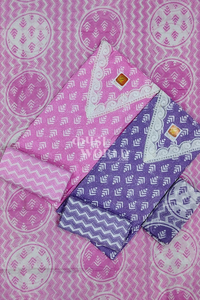 Ahmedabad Unstitched Cambric Suit with Chiffon Dupatta (Set of 4)142No