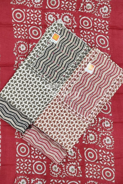 Ahmedabad Unstitched Cambric Suit with Chiffon Dupatta (Set of 4)146No